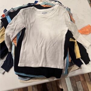 Old Navy Kids Classic White Long Sleeve Tee